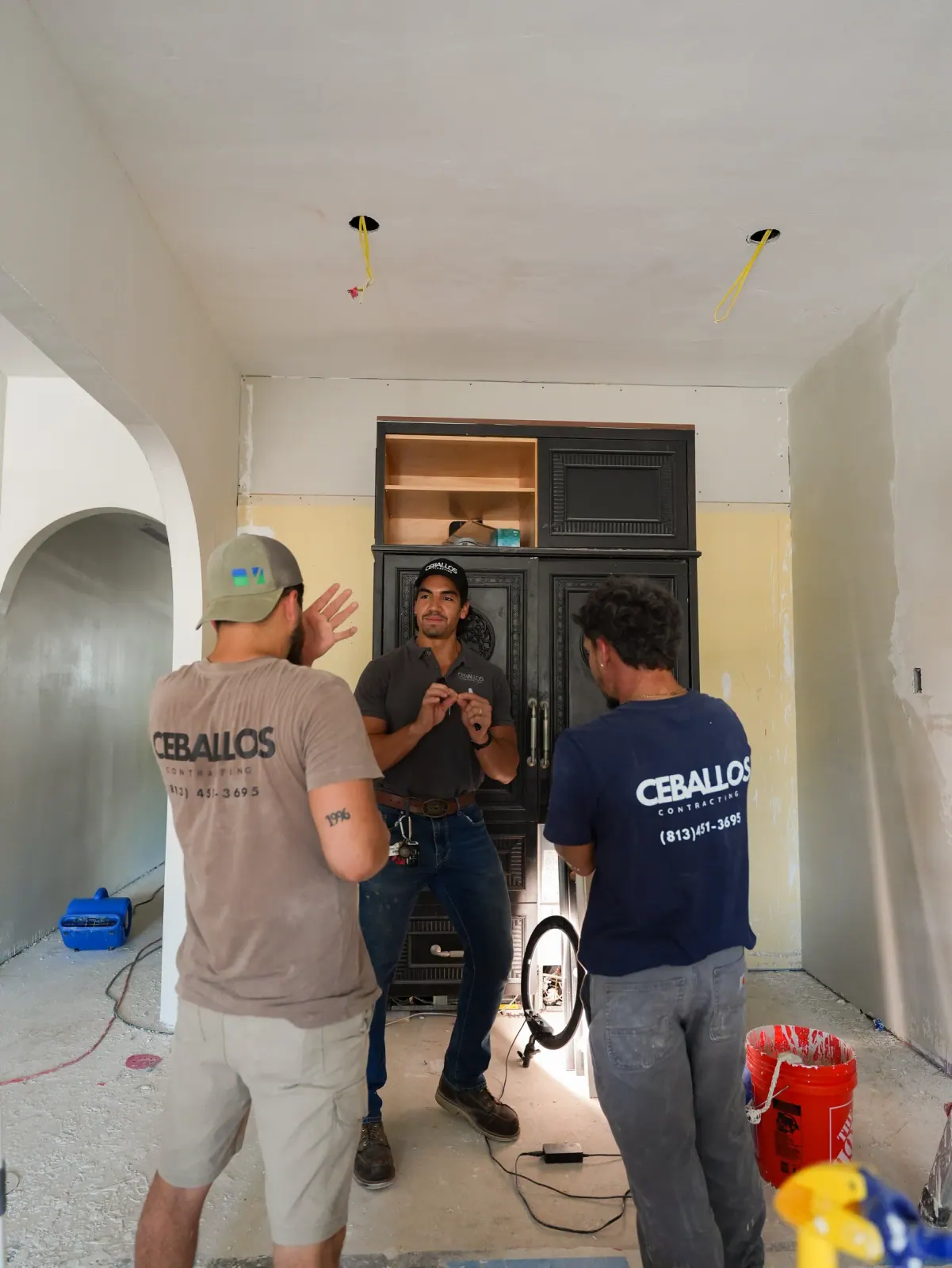 Planning the next step on site